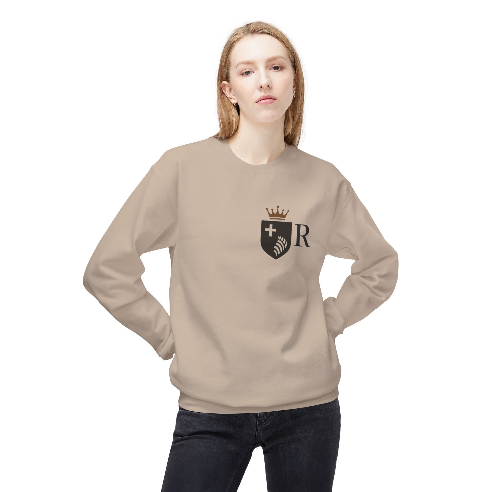 JDatzRizz™ Crest Logo Sweatshirt – Heritage Reinvented