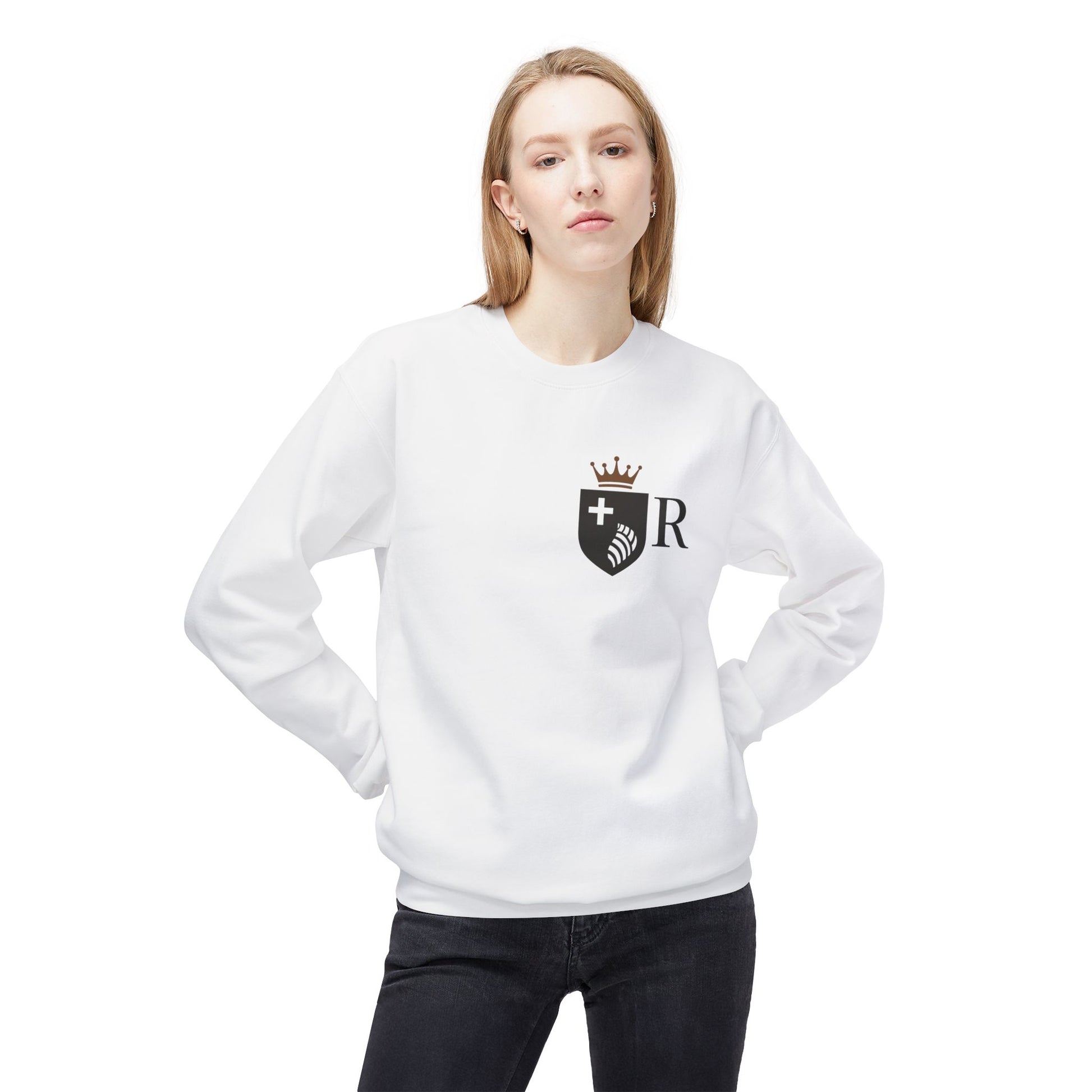 JDatzRizz™ Crest Logo Sweatshirt – Heritage Reinvented