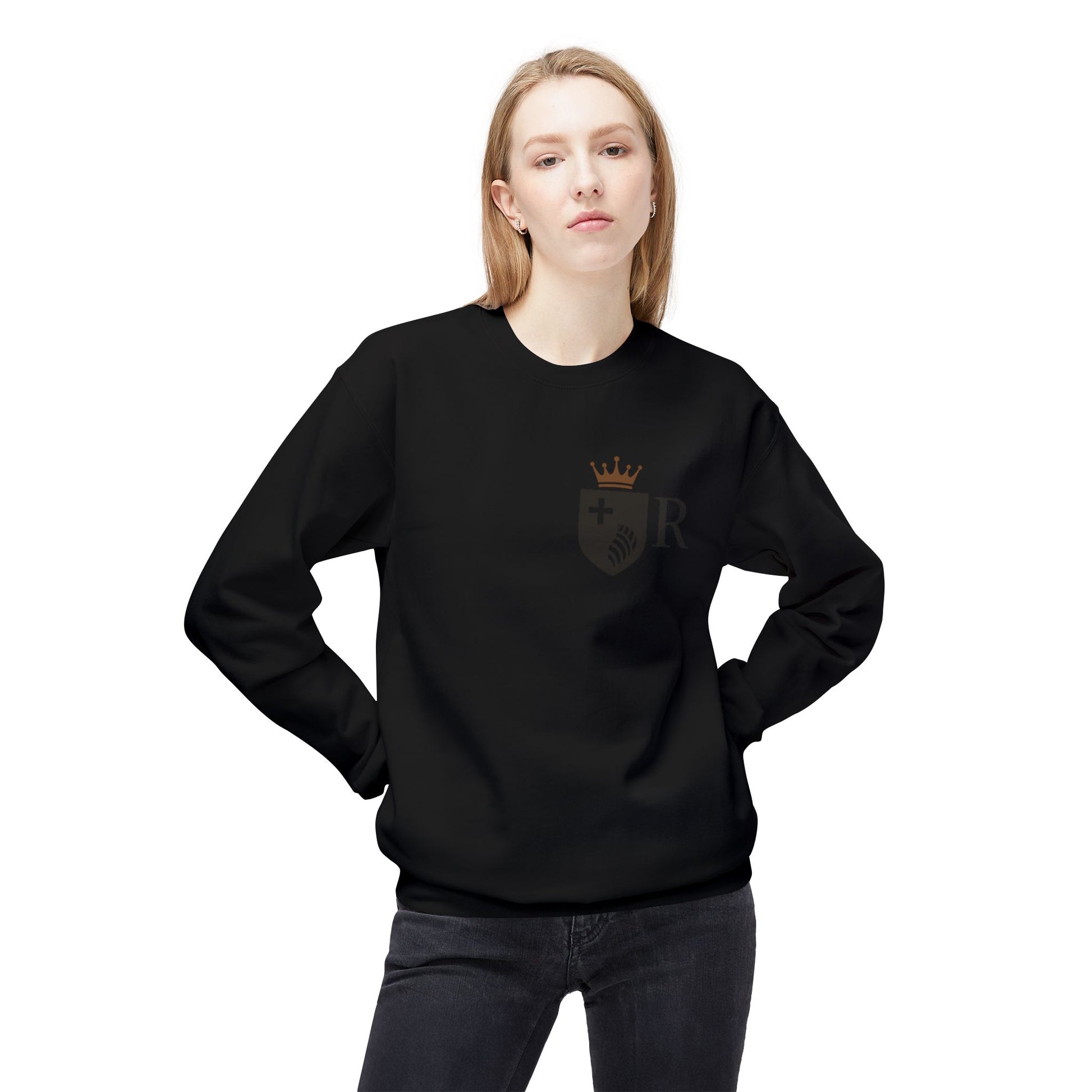 JDatzRizz™ Crest Logo Sweatshirt – Heritage Reinvented