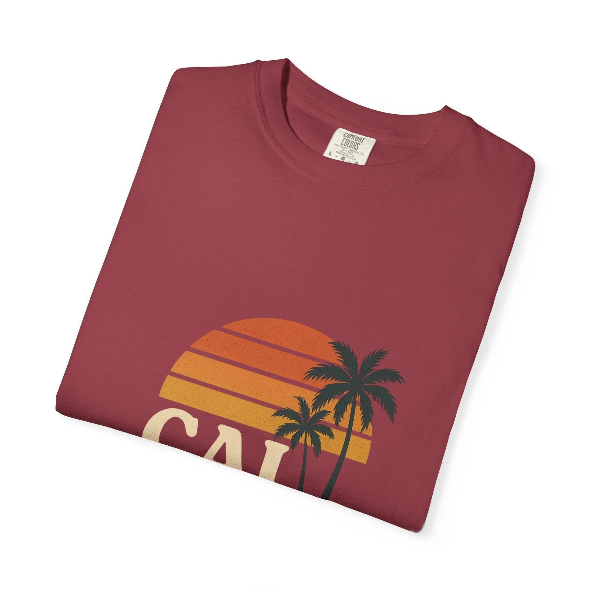 Cali Dreamin' Unisex Garment - Dyed T-Shirt, Summer Vibes Tee, Beachwear, Vacation Shirt, Casual Outfit, Gift for Beach Lovers - JDatzRITTZ