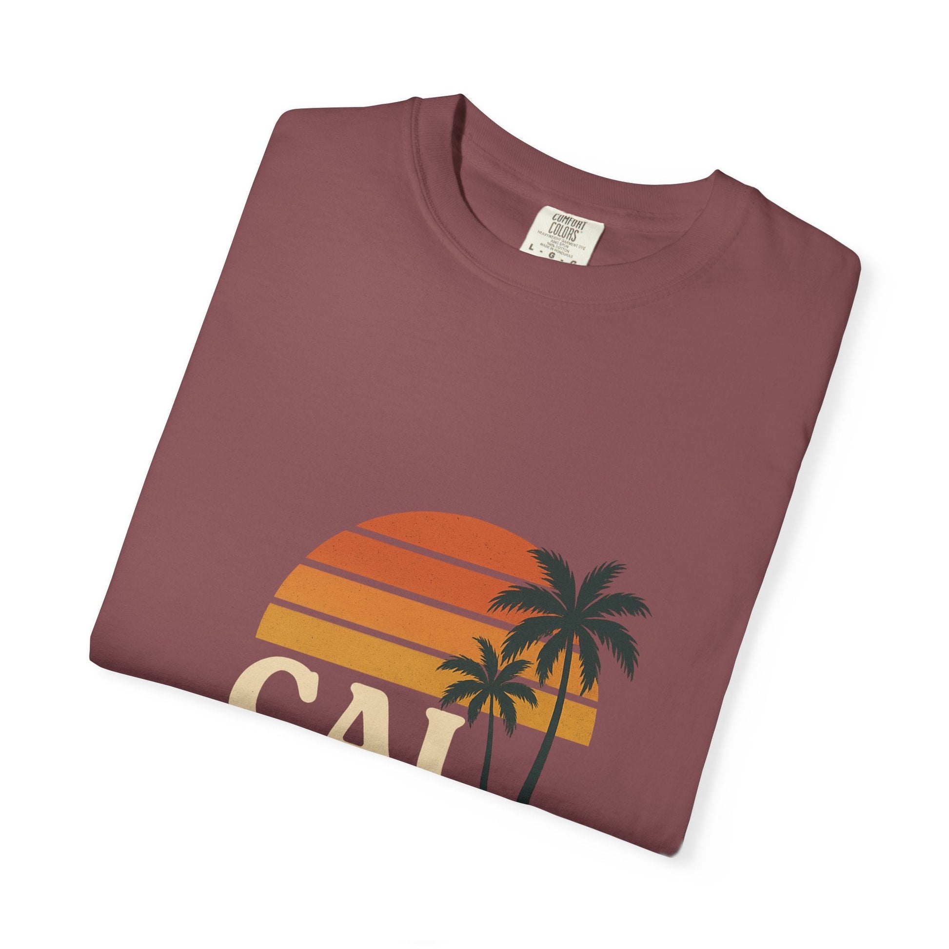 Cali Dreamin' Unisex Garment - Dyed T-Shirt, Summer Vibes Tee, Beachwear, Vacation Shirt, Casual Outfit, Gift for Beach Lovers - JDatzRITTZ