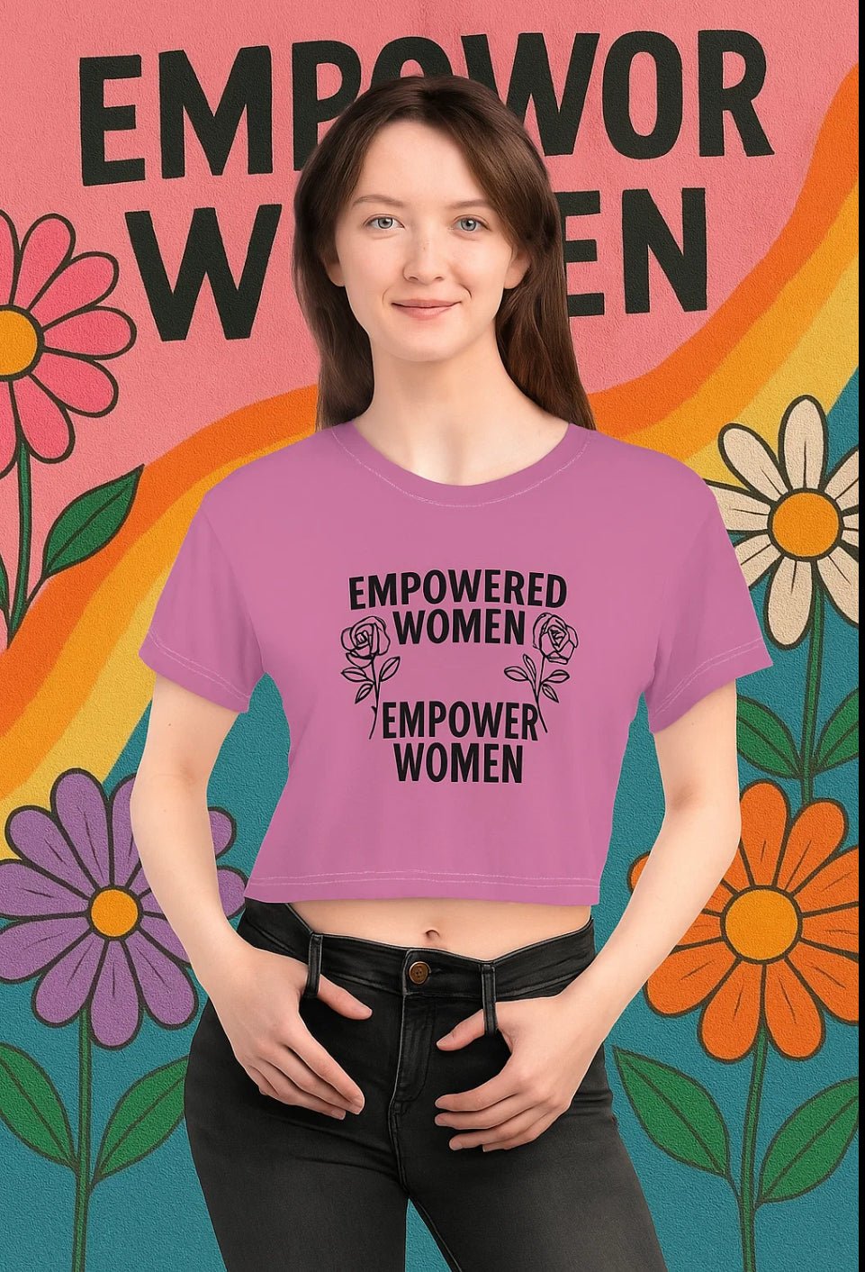Feeling Empowered, Ready To Make A Change Crop Tee - JDatzRITTZ