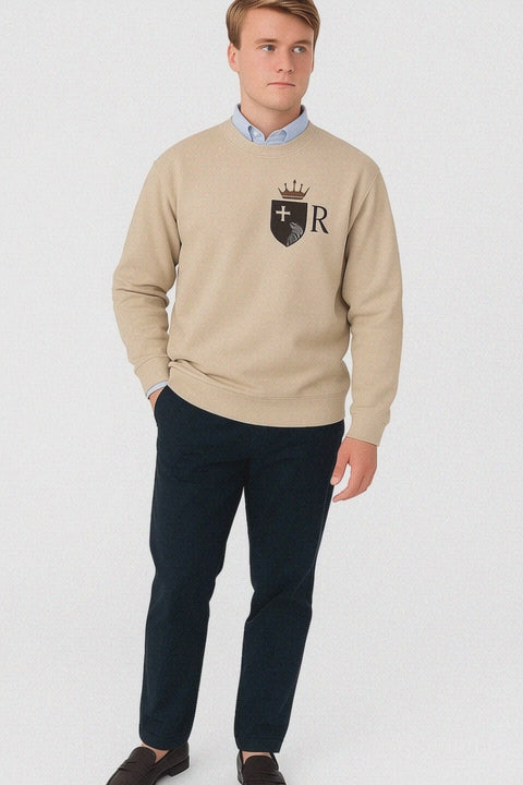 JDatzRizz™ Crest Logo Sweatshirt – Heritage Reinvented